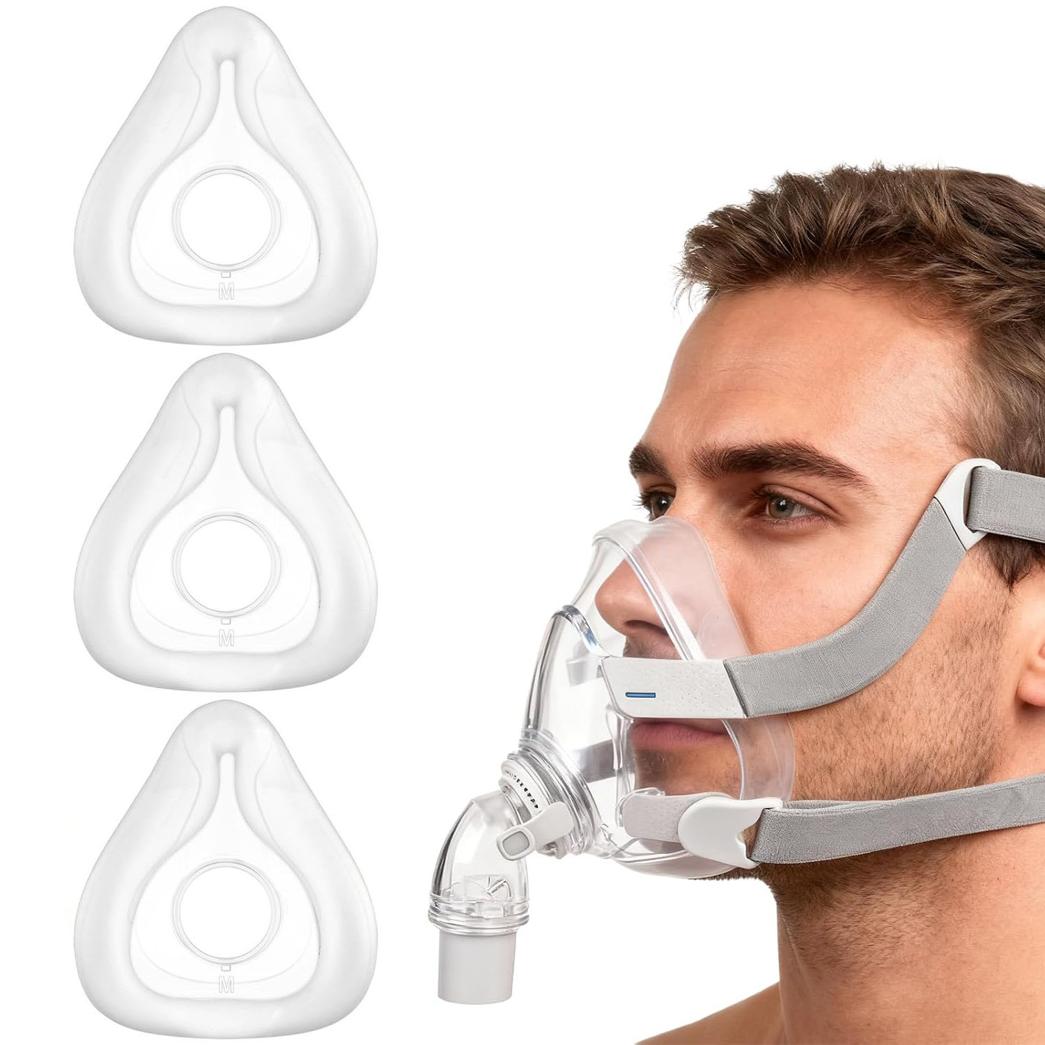 Cpap Full Face Mask Silicone Cushion - 에어터치 F20 풀페이스 CPAP 마스크용 교체용
