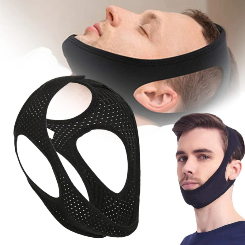 남녀공용 수면 무호흡 방지 장치, 조절 가능한 턱끈,  - Anti Snore Chin Strap Adjustable 리뷰 및 가격