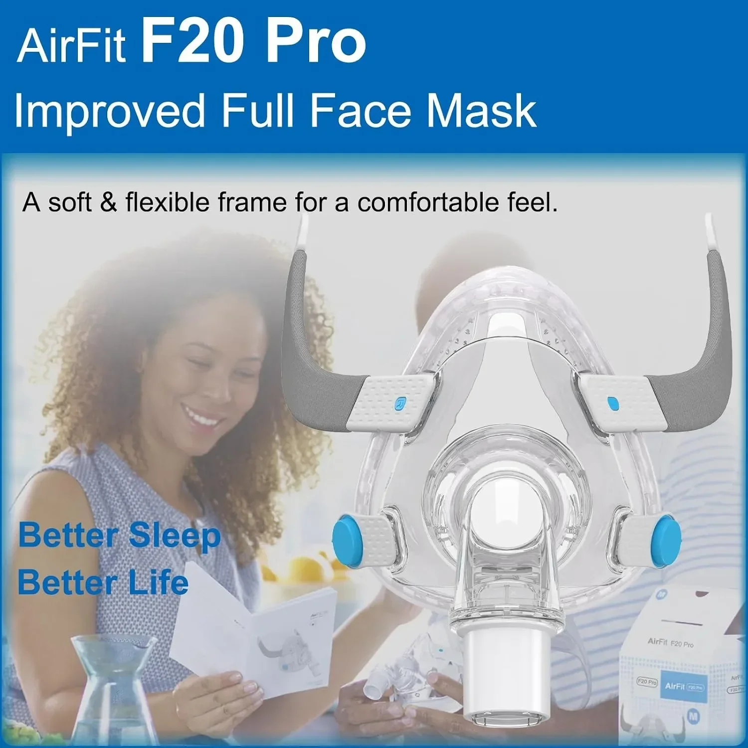 에어핏 F20 풀페이스 CPAP 마스크 세트에는 M,  - Cpap Full Face Mask Silicone Cushion 리뷰 및 가격