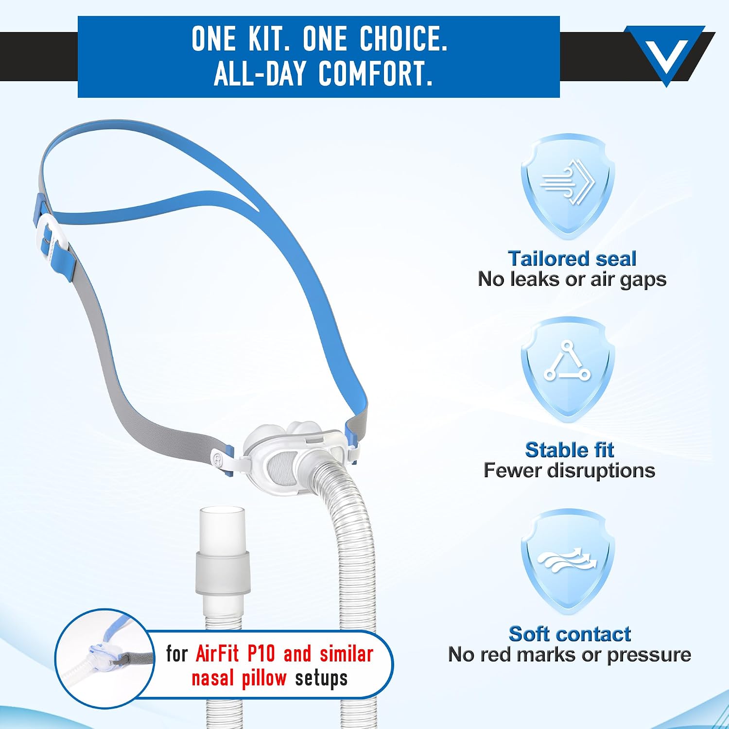 P10 비강형 CPAP 마스크 풀세트와 호환 가능하며, - Cpap Nasal Pillow Mask Headgear 리뷰 및 가격
