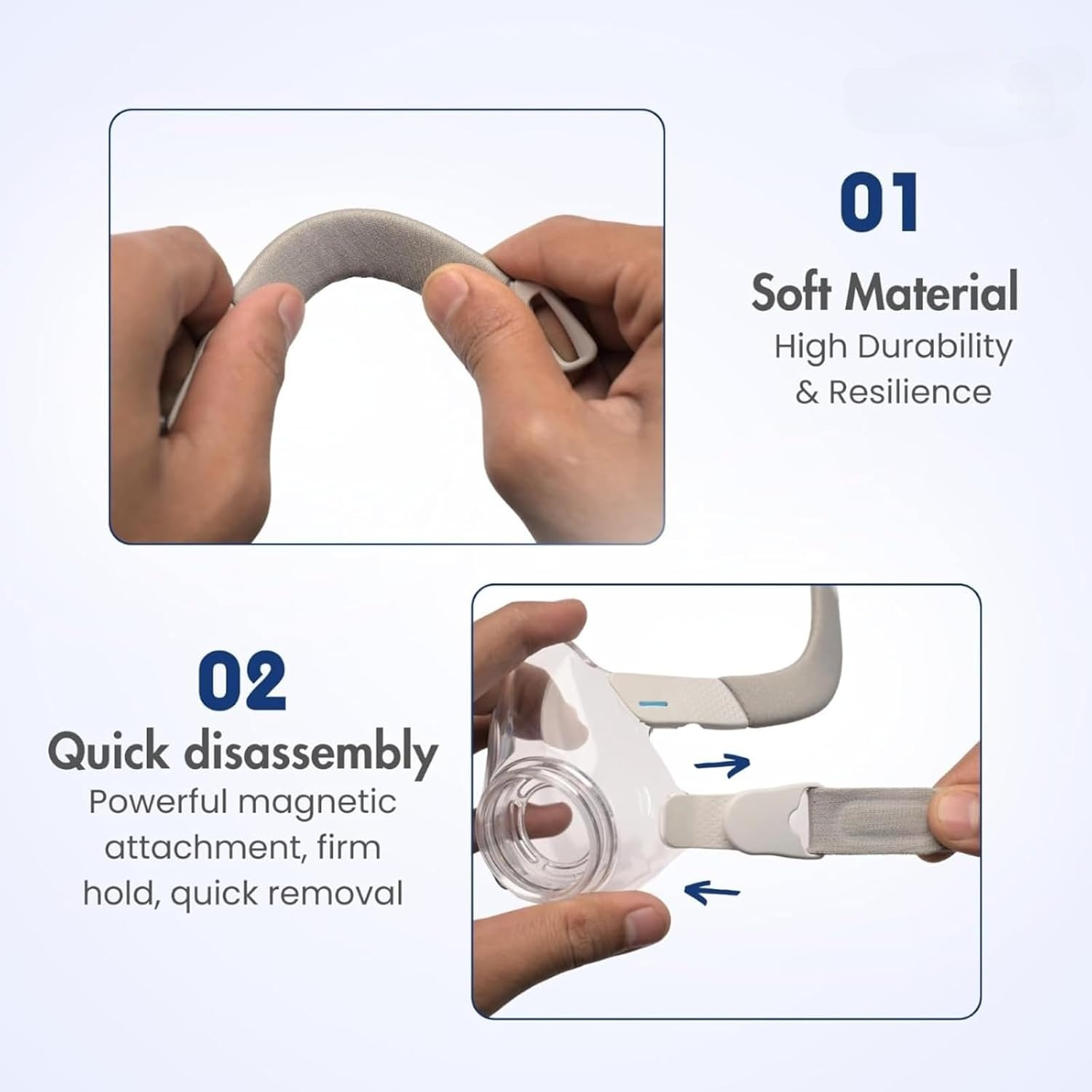 자석 클립이 부착된 호환 가능한 에어핏 F20 헤드기어 - Cpap Mask Headgear Strap Clips 리뷰 및 가격